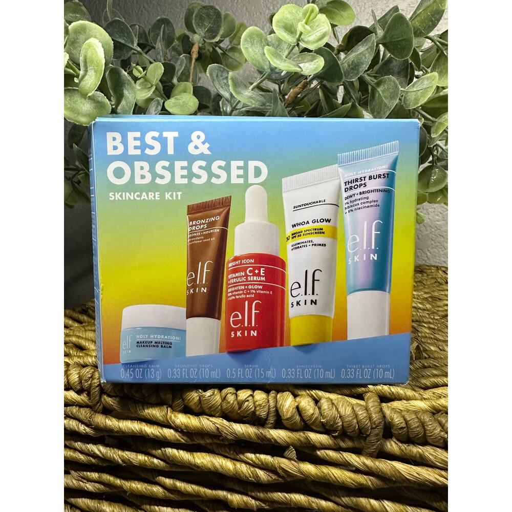 Best & Obsessed Skincare Kit, Travel-Size Makeup Remover, Sunscreen & Serum
